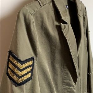 Max Jeans olive green utility jacket blazer